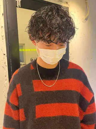 パーマ メンズ 🎈馬場佑馬/ スパイラルパーマ🎈のヘアスタイル
