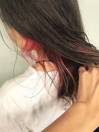 ミディアム カラー パーマ ヘアアレンジ メンズ キッズ Le Reve (ルレーブ所属・kobayashi $hogoのヘアスタイル