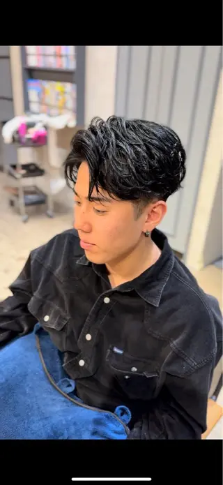 ショート カラー パーマ メンズ アフロート湘南所属・藤沢美容室/メンズ afloat_ryoのヘアスタイル