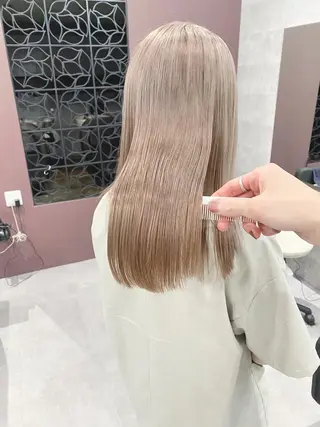 ロング カラー Via officialのヘアスタイル