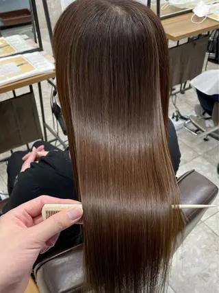 ロング 髪質改善×白髪ぼかし 美容師✂️武澤龍賀のヘアスタイル