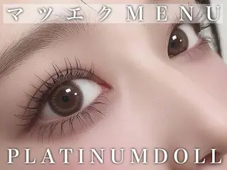 マツエク・マツパ PLATINUM DOLL アイリ💚のマツエク・マツパデザイン