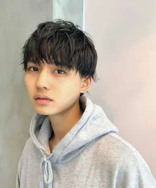 ショート パーマ ヘアアレンジ メンズ SENJYU所属・貴方以上に貴方の髪を 想う🌕野口昴夢のヘアスタイル
