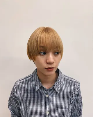 ショート カラー 髪質改善/縮毛矯正/ 透明感カラーYUMAのヘアスタイル