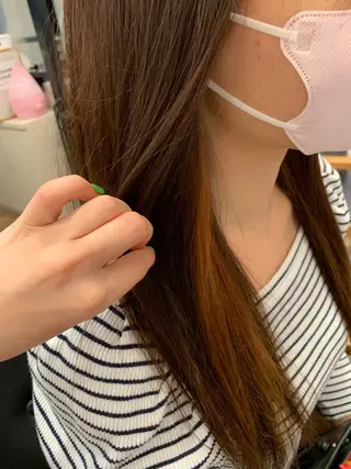 ロング カラー 美容しょうへいの店所属・吉川 茉由子のヘアスタイル