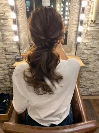 ロング ヘアアレンジ hair make  Lucciのヘアスタイル