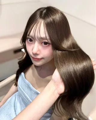 ロング 𝑀𝐼𝐾𝑈🤍 SALOWIN銀座のヘアスタイル
