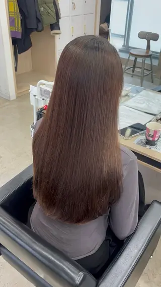 ロング カラー 🪽髪質改善ストレー ト🤍美羽🤍のヘアスタイル