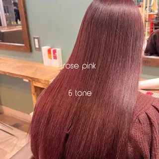 ロング カラー 髪質改善/美髪矯正/ ハッシュカット/韓国のヘアスタイル