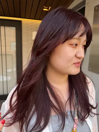 セミロング カラー 暖色/パーマ 🌼クニトウメイのヘアスタイル