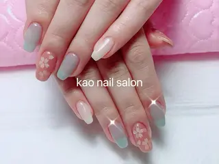 ネイル kao nail マグネット/長さだしのネイルデザイン