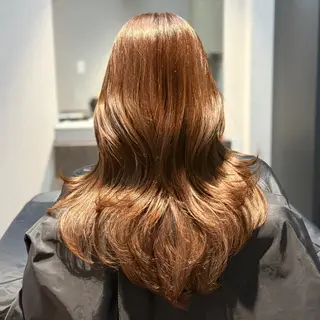 ロング カラー ブリーチなし I 髪質改善Ⅰたつやのヘアスタイル