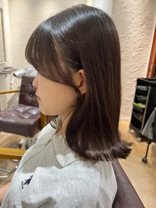 ミディアム カラー 🥀韓国ヘア🥀 宮津真菜のヘアスタイル