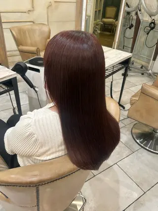 ロング カラー 田中 らなのヘアスタイル