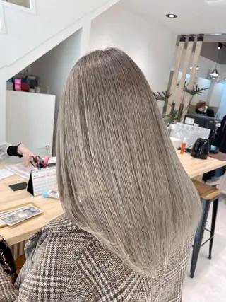 ミディアム カラー これた🧸ヘアメ職人 ♡髪質改善♡カラーのヘアスタイル