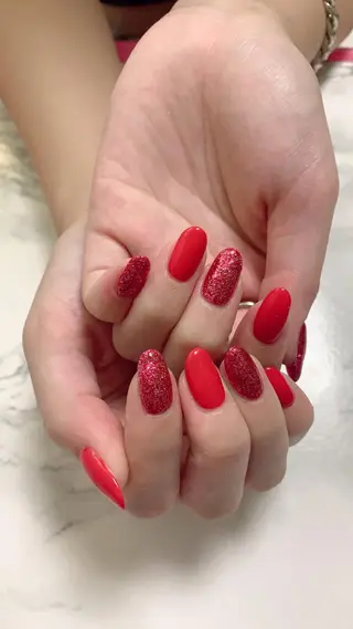 ネイル はな💎ネイル ワンホン、長さ出しのネイルデザイン