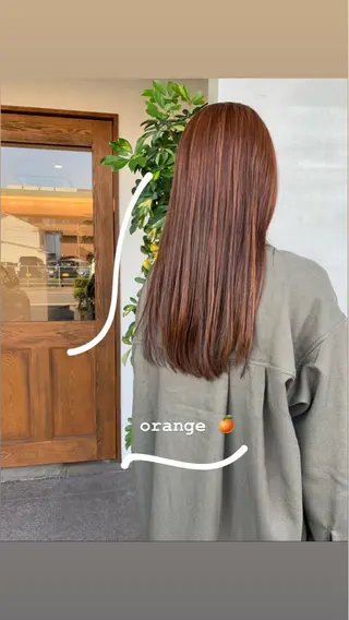 ロング カラー 吉原 由菜のヘアスタイル