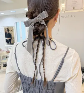 セミロング ヘアアレンジ Noah's　Ark所属・透明感カラー🫧ヘア セット🫧松本菜月の眉毛・アイブロウイメージ