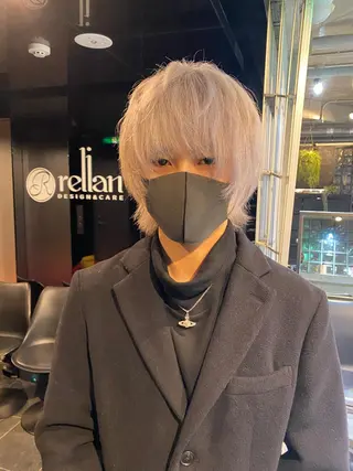 ショート カラー メンズ 山田 蓮のヘアスタイル