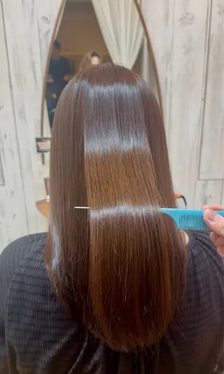 ロング カラー 髪質改善✨縮毛矯正 ショートボブ/ともきのヘアスタイル