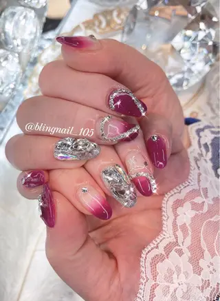 ネイル 23時まで❤︎韓国、 ワンホンネイルのネイルデザイン