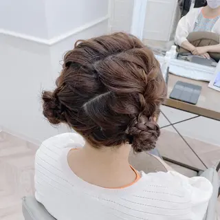 セミロング ヘアアレンジ 💖透明感カラー💖 坂本万由子のヘアスタイル