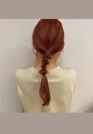 セミロング ヘアアレンジ 沖縄/ヘアアレンジ /ナカノのヘアスタイル