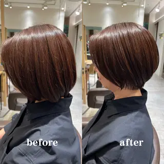 ショート レイヤー/似合わせ カット横川夕華🫧のヘアスタイル