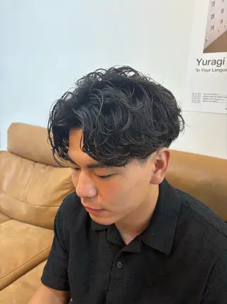 ショート パーマ メンズ 金子 勇輔 メンズパーマ/心斎橋のヘアスタイル