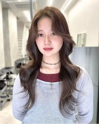 ロング 京都レイヤーカット うえひのヘアスタイル