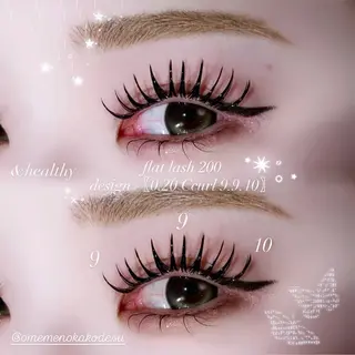 マツエク・マツパ eyelist kako🦋のマツエク・マツパデザイン