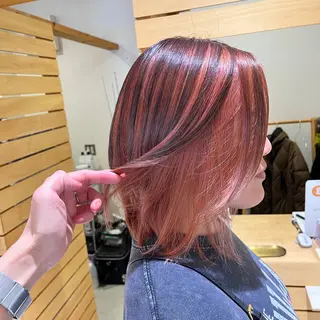 ミディアム カラー RUBEUS【ルベウス】所属・✨艶々カラー🎨 杉本賢人のヘアスタイル