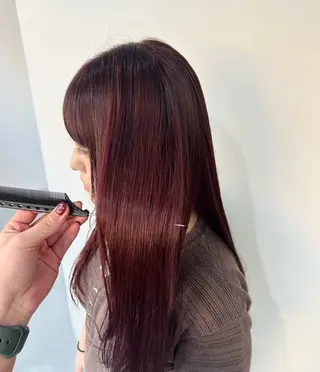 ロング カラー 東尾 凜のヘアスタイル