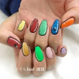 ミディアム nail jaol池袋店所属・ネイルJaol 池袋のネイルデザイン