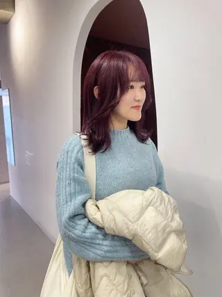 セミロング カラー 月100人以上 髪質改善施術｜谷口のヘアスタイル