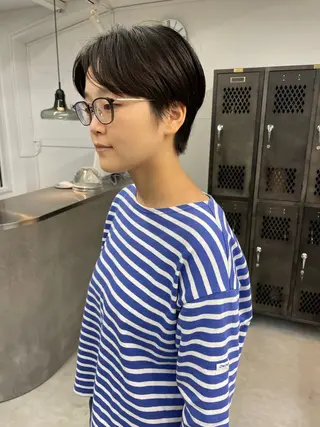 ショート オカモト ミユウのヘアスタイル