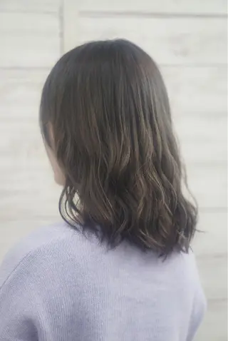 ミディアム カラー ヘアアレンジ 枝毛カット＆髪質改善 満足NO.1岡しゃんのヘアスタイル