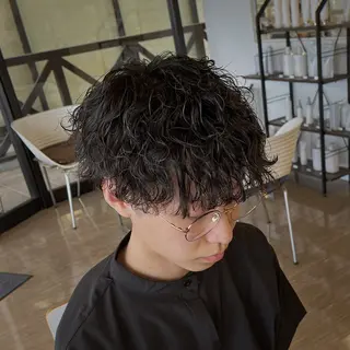 ショート パーマ メンズ TORAYA所属・メンズカット/ hattoriのヘアスタイル