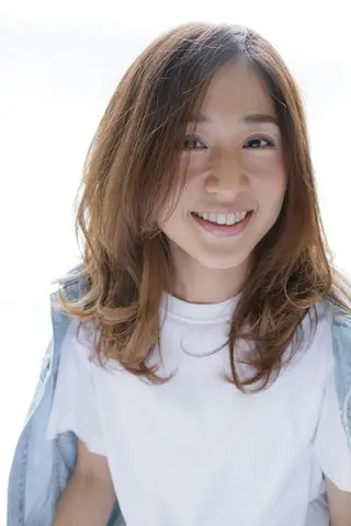 セミロング 角 大輔のヘアスタイル