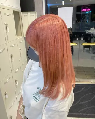 セミロング 💛ムラ修正ブリーチ 💛YUUのヘアスタイル