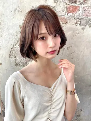 ショート カラー パーマ ヘアアレンジ Surpass所属・🌈小顔似合わせ SHIHO🌈のヘアスタイル