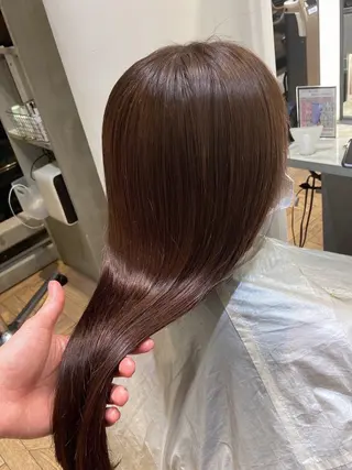 ロング カラー 玉川 京のヘアスタイル