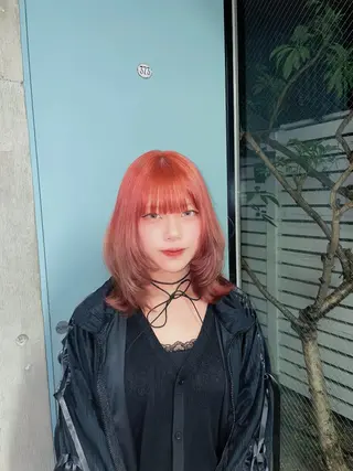 カラー ハイトーン/ブリーチ /ウルフ/しゅーたのヘアスタイル