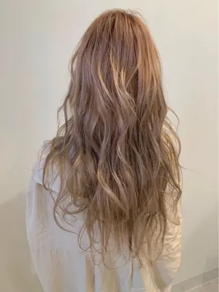 ロング カラー 清水 亮太／赤み消しカラーのヘアスタイル