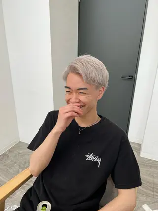 ショート カラー メンズ salowin神戸三宮suite所属・工藤 貫多のヘアスタイル