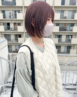 ショート カラー ﾊｲﾄｰﾝ/ｼｮｰﾄ 村上淳乃🐥のヘアスタイル