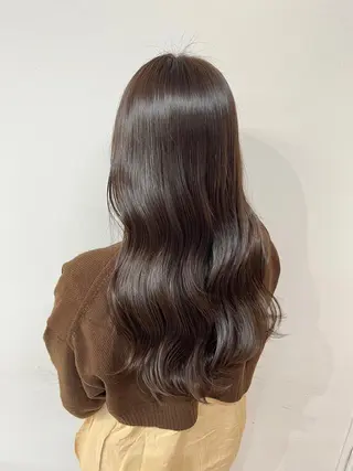 ロング カラー パーマ 🦋レイヤー✖︎ 髪質改善🦋リョウヤのヘアスタイル