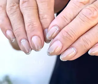 ネイル 大人可愛いネイル🎗 Hinaのネイルデザイン