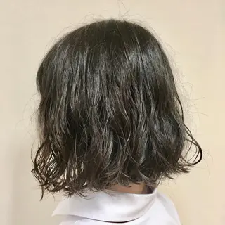 ミディアム パーマ ヘアアレンジ 【Sweep】おじま のぞみのヘアスタイル