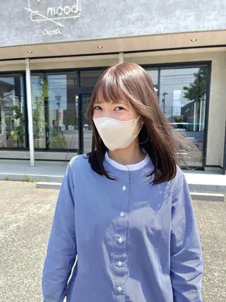 ミディアム カラー mood tatemachiのヘアスタイル